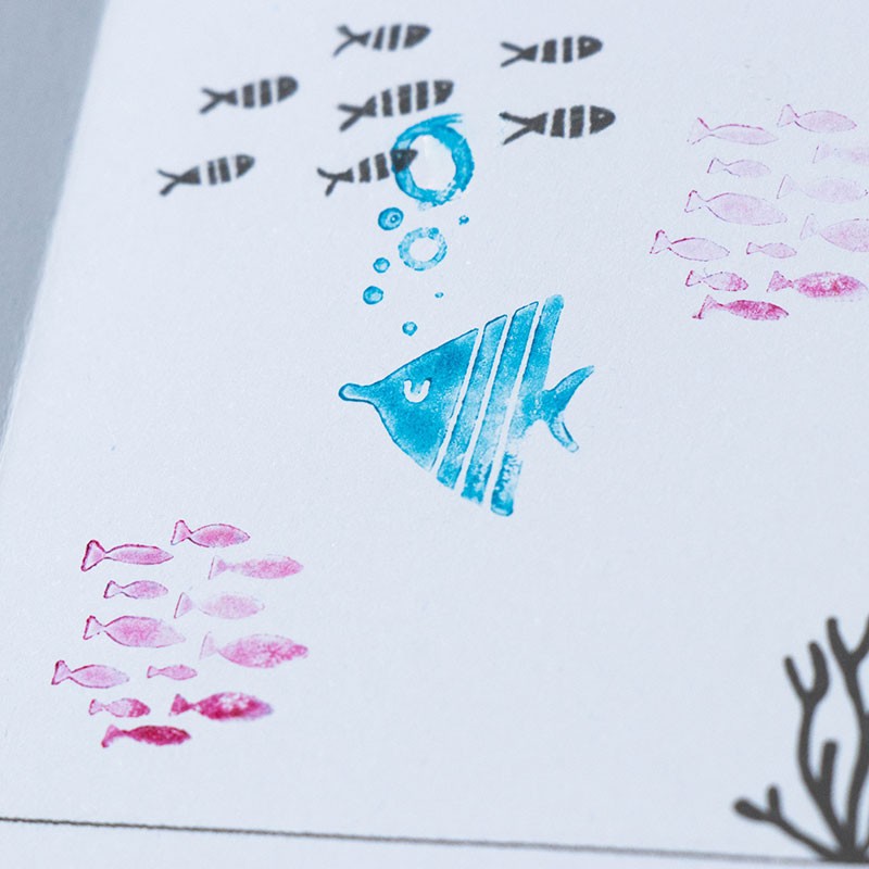 activitat de tampons de fusta